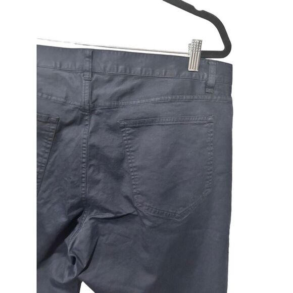 Theory Classic Solid Dark Blue Cotton Blend Straight Leg Chino Pants Size 36 - Picture 5 of 11